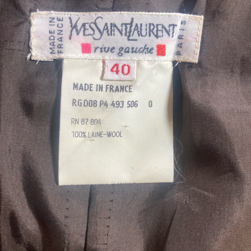 Vintage YSL wool skirt medium sized Yves Saint Laurent - Picture 7 of 8